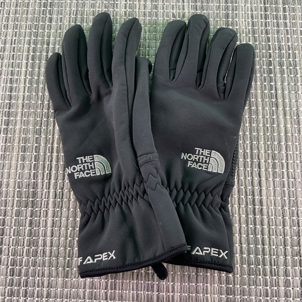 The North Face Womens TNF Apex Black Sports Gloves with Grip Lining Size M